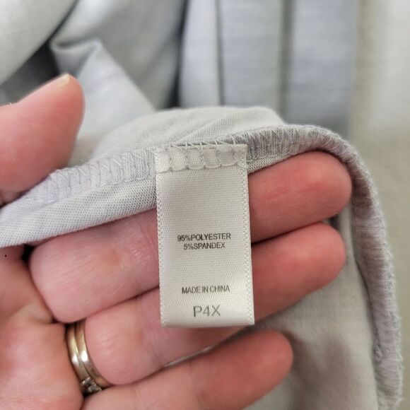 Muk Luks Women's Plus Size P4X Light Gray Open Front Drape Cardigan Sweater - Picture 5 of 9